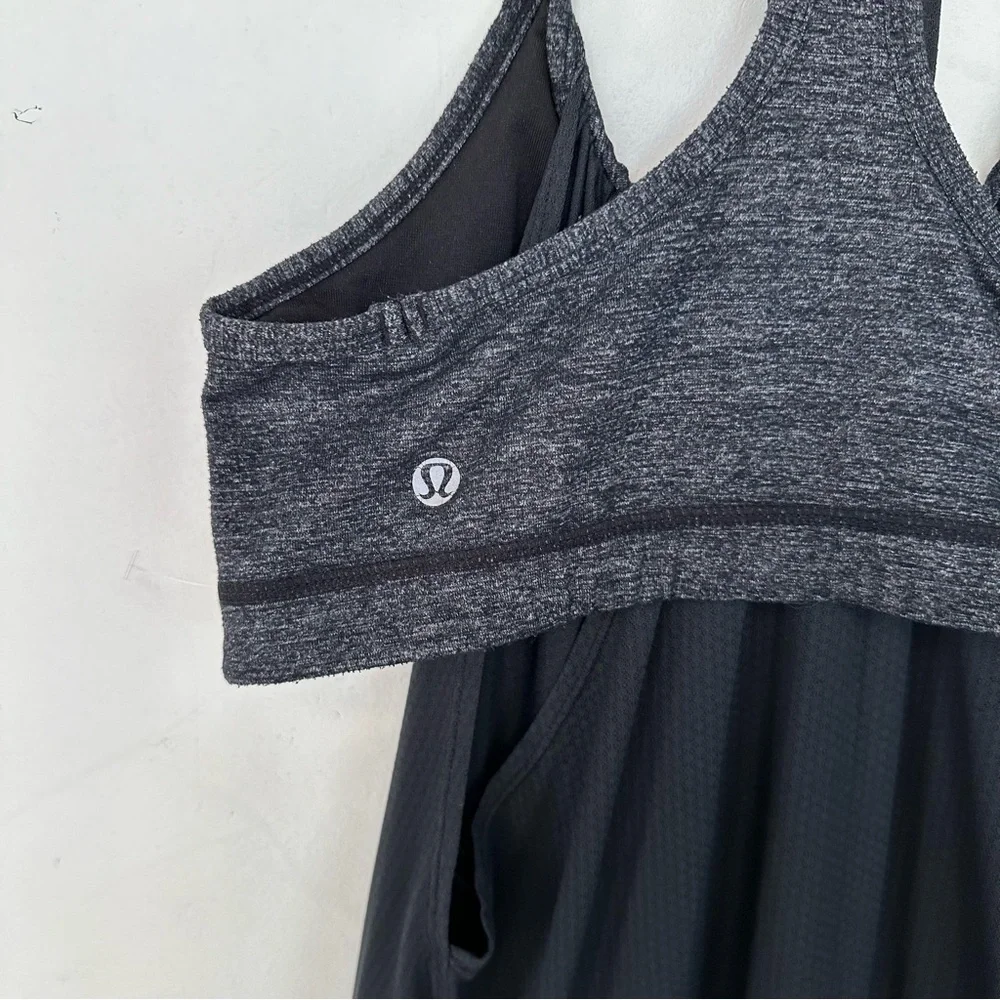 Lululemon No Limit Tank Black and Gray